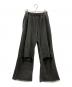 VEIN（ヴェイン）の古着「VEIN　JUMBERCA TERRY COLD DYED CUT OFF BAGGY TROUSERS」｜グレー