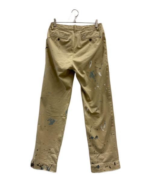 POLO RALPH LAUREN（ポロ・ラルフローレン）POLO RALPH LAUREN (ポロ・ラルフローレン) POLO RALPH LAUREN　ペイント加工パンツ ベージュ サイズ:W32の古着・服飾アイテム