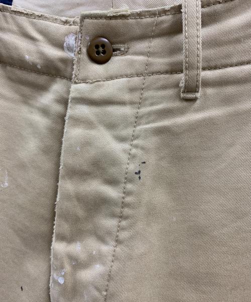 POLO RALPH LAUREN（ポロ・ラルフローレン）POLO RALPH LAUREN (ポロ・ラルフローレン) POLO RALPH LAUREN　ペイント加工パンツ ベージュ サイズ:W32の古着・服飾アイテム