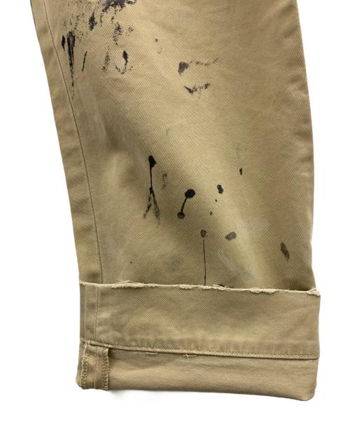 POLO RALPH LAUREN（ポロ・ラルフローレン）POLO RALPH LAUREN (ポロ・ラルフローレン) POLO RALPH LAUREN　ペイント加工パンツ ベージュ サイズ:W32の古着・服飾アイテム