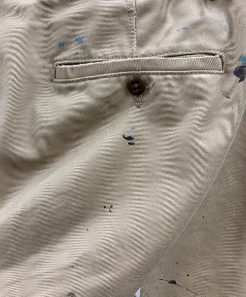 POLO RALPH LAUREN（ポロ・ラルフローレン）POLO RALPH LAUREN (ポロ・ラルフローレン) POLO RALPH LAUREN　ペイント加工パンツ ベージュ サイズ:W32の古着・服飾アイテム