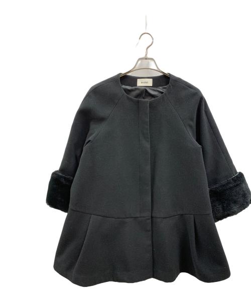 Snidel（スナイデル）Snidel (スナイデル) Snidel ノーカラーコート ブラック サイズ:FREEの古着・服飾アイテム