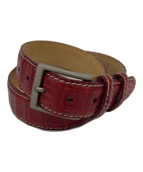 vaccari（ヴァッカリ）vaccari (ヴァッカリ) ベルト レッドの古着・服飾アイテム