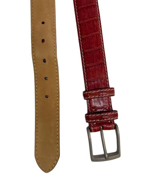 vaccari（ヴァッカリ）vaccari (ヴァッカリ) ベルト レッドの古着・服飾アイテム