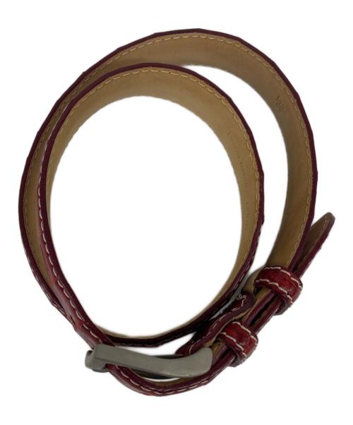 vaccari（ヴァッカリ）vaccari (ヴァッカリ) ベルト レッドの古着・服飾アイテム