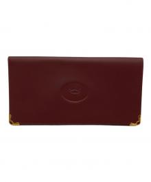 Cartier（カルティエ）の古着「Cartier　マストライン　札入れ」｜ボルドー