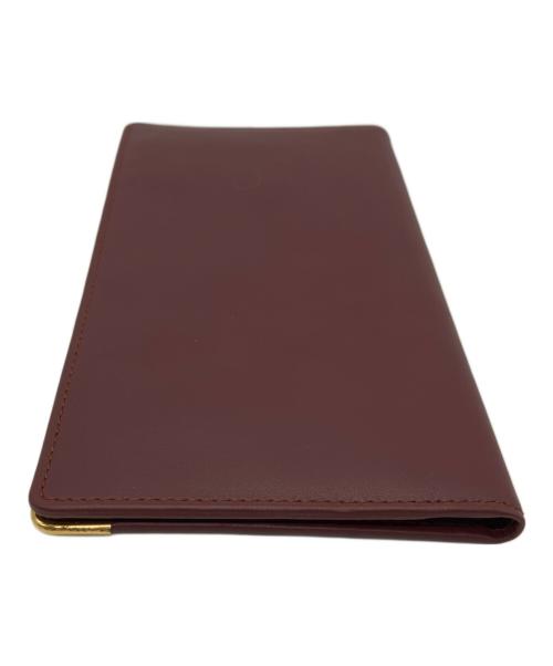 Cartier（カルティエ）Cartier (カルティエ) Cartier　マストライン　札入れ ボルドーの古着・服飾アイテム