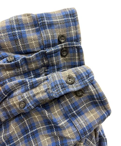 GAP（ギャップ）GAP (ギャップ) 長袖シャツ ブルー×グレー サイズ:Lの古着・服飾アイテム