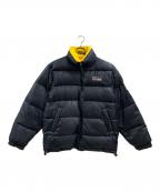 FIRST DOWNファーストダウン）の古着「FIRST DOWN リバーシブルダウンジャケット」｜ブラック×イエロー