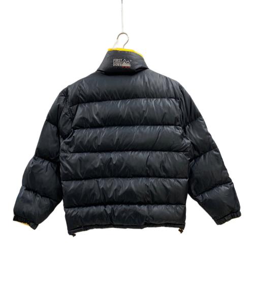 FIRST DOWN（ファーストダウン）FIRST DOWN (ファーストダウン) FIRST DOWN リバーシブルダウンジャケット ブラック×イエロー サイズ:Lの古着・服飾アイテム