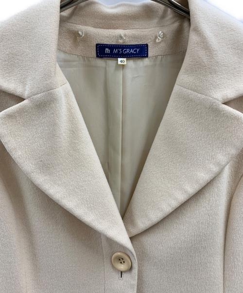 M'S GRACY（エムズグレイシー）M'S GRACY (エムズグレイシー) M'S GRACY　カシミヤコート ベージュ サイズ:40の古着・服飾アイテム