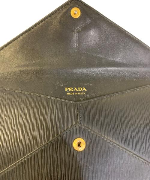 PRADA（プラダ）PRADA (プラダ) PRADA　長財布 ブラックの古着・服飾アイテム