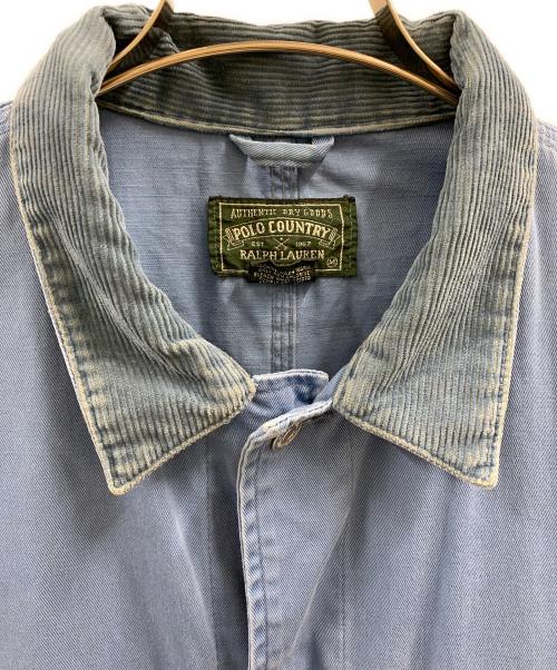 POLO COUNTRY（ポロカントリー）POLO COUNTRY (ポロカントリー) RALPH LAUREN (ラルフローレン) POLO COUNTRY　RALPH LAUREN　ワークジャケット ブルー サイズ:Mの古着・服飾アイテム
