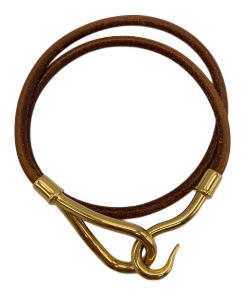 HERMES（エルメス）HERMES (エルメス) HERMES　2連ブレスレット ブラウンの古着・服飾アイテム