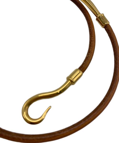 HERMES（エルメス）HERMES (エルメス) HERMES　2連ブレスレット ブラウンの古着・服飾アイテム