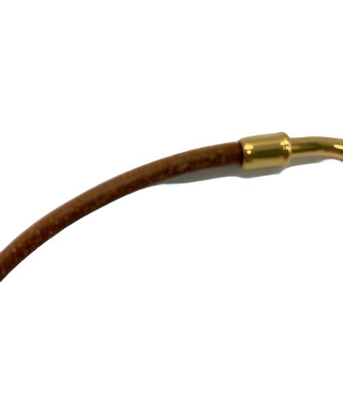 HERMES（エルメス）HERMES (エルメス) HERMES　2連ブレスレット ブラウンの古着・服飾アイテム