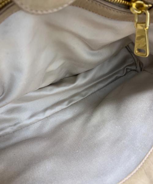 MIU MIU（ミュウミュウ）MIU MIU (ミュウミュウ) MIU MIU　2WAYハンドバッグ ベージュの古着・服飾アイテム