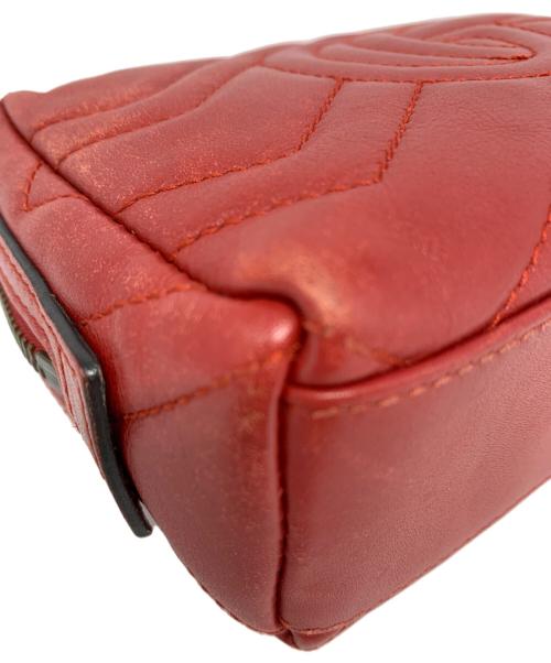 GUCCI（グッチ）GUCCI (グッチ) GUCCI　ポーチ レッドの古着・服飾アイテム