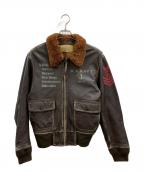 AVIREXアヴィレックス）の古着「AVIREX　G-1フライトジャケット」｜ブラウン