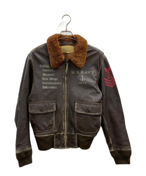 AVIREX（アヴィレックス）AVIREX (アヴィレックス) AVIREX　G-1フライトジャケット ブラウン サイズ:Mの古着・服飾アイテム