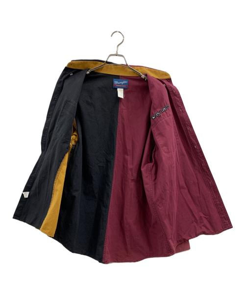 Wrangler（ラングラー）Wrangler (ラングラー) Wrangler　長袖シャツ ブラウン×ブラック×ボルドー サイズ:XLの古着・服飾アイテム