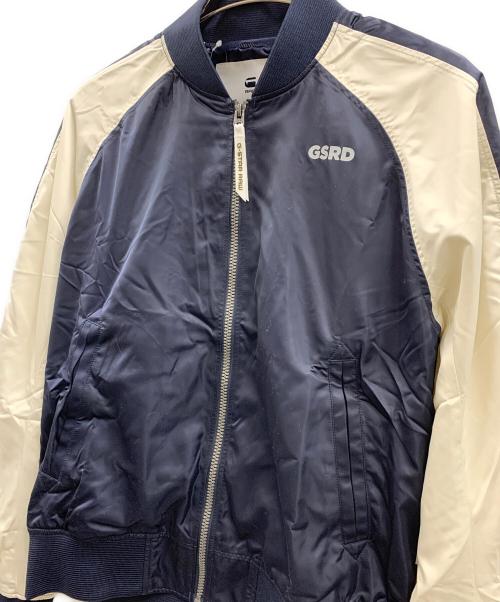 G-STAR RAW（ジースターロゥ）G-STAR RAW (ジースターロゥ) G-STAR RAW　ブルゾン ブラック×ベージュ サイズ:Mの古着・服飾アイテム