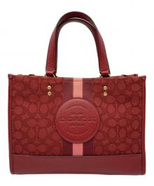 COACH（コーチ）の古着「COACH　2WAYバッグ」｜レッド