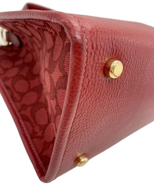 COACH（コーチ）COACH (コーチ) COACH　2WAYバッグ レッドの古着・服飾アイテム