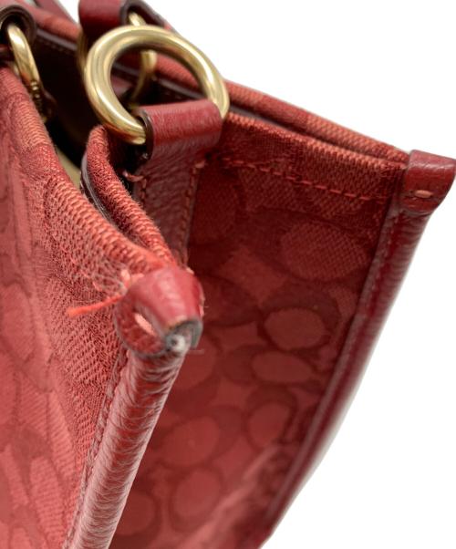 COACH（コーチ）COACH (コーチ) COACH　2WAYバッグ レッドの古着・服飾アイテム