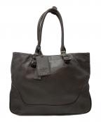 PELLE MORBIDAペッレモルビダ）の古着「PELLE MORBIDA　トートバッグ」｜ブラウン