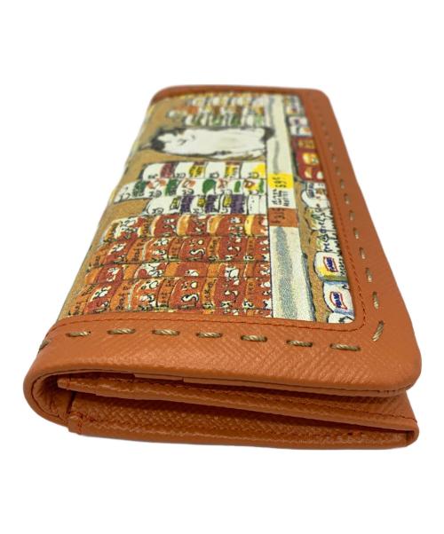 Manhattaner`s（マンハッタナーズ）Manhattaner`s (マンハッタナーズ) Manhattaner`s 長財布 オレンジの古着・服飾アイテム