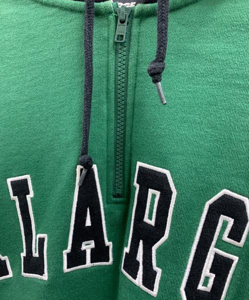 X-LARGE（エクストララージ）X-LARGE (エクストララージ) X-LARGE　ハーフジップパーカー グリーン サイズ:XLの古着・服飾アイテム