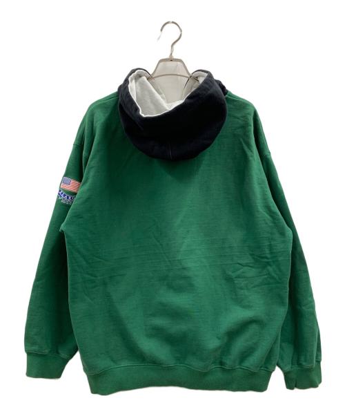 X-LARGE（エクストララージ）X-LARGE (エクストララージ) X-LARGE　ハーフジップパーカー グリーン サイズ:XLの古着・服飾アイテム