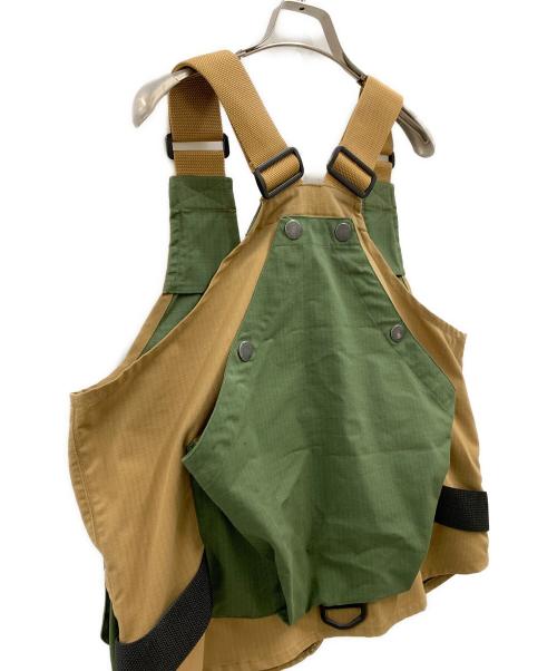 Columbia（コロンビア）Columbia (コロンビア) Columbia　パインズベスト ベージュ×グリーン サイズ:Mの古着・服飾アイテム