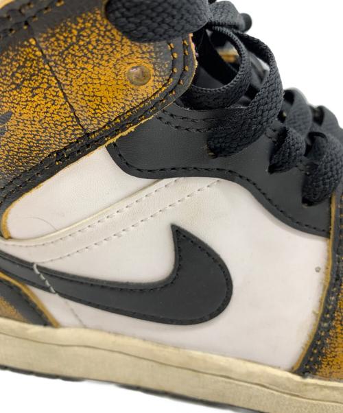 NIKE（ナイキ）NIKE (ナイキ) NIKE　ハイカットスニーカー ブラウン×ホワイト サイズ:26.5cmの古着・服飾アイテム