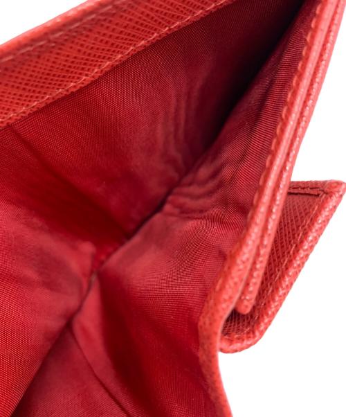 PRADA（プラダ）PRADA (プラダ) PRADA 　2つ折り財布 レッドの古着・服飾アイテム