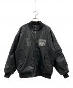 DC SHOE CO.USAディーシー シューコー ユーエスエー）の古着「DC SHOE CO.USA　MA-1ジャケット」｜ブラック