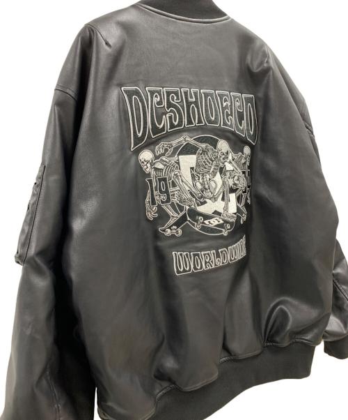 DC SHOE CO.USA（ディーシー シューコー ユーエスエー）DC SHOE CO.USA (ディーシー シューコー ユーエスエー) DC SHOE CO.USA　MA-1ジャケット ブラック サイズ:Mの古着・服飾アイテム