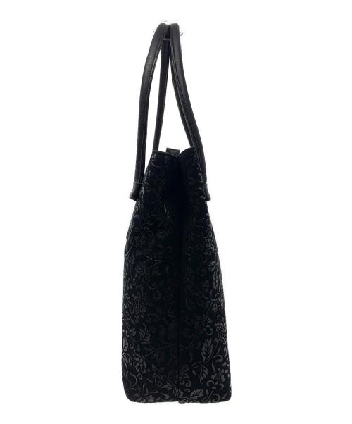 印傳屋（インデンヤ）印傳屋 (インデンヤ) 印傳屋　ハンドバッグ ブラックの古着・服飾アイテム