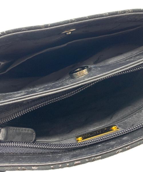 印傳屋（インデンヤ）印傳屋 (インデンヤ) 印傳屋　ハンドバッグ ブラックの古着・服飾アイテム