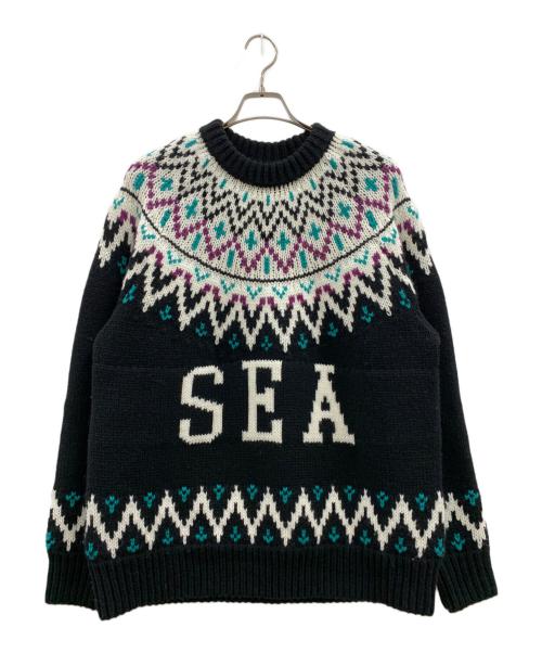 WIND AND SEA（ウィンダンシー）WIND AND SEA (ウィンダンシー) WIND AND SEA　ニット ブラック サイズ:Lの古着・服飾アイテム