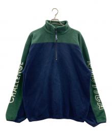 NAUTICA（ノーティカ）の古着「NAUTICA　ハーフジップフリースジャケット」｜グリーン×ネイビー