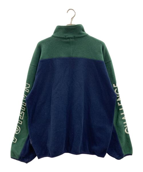 NAUTICA（ノーティカ）NAUTICA (ノーティカ) NAUTICA　ハーフジップフリースジャケット グリーン×ネイビー サイズ:XLの古着・服飾アイテム