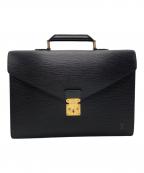 LOUIS VUITTONルイ ヴィトン）の古着「LOUIS VUITTON　エピ　ブリーフケース」｜ブラック