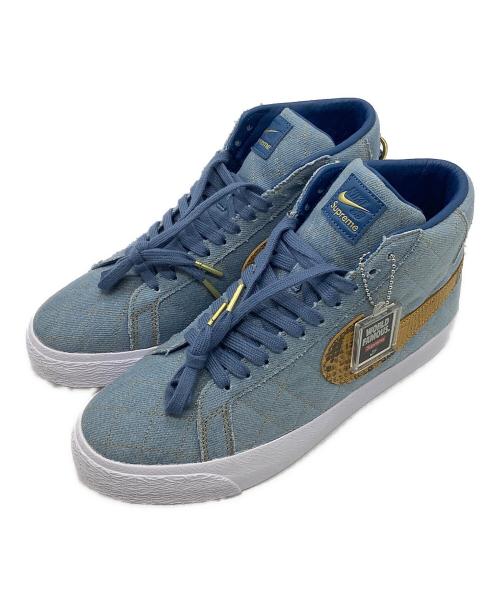 NIKE（ナイキ）NIKE (ナイキ) SUPREME (シュプリーム) SB ZOOM BLAZER MID QS ブルー サイズ:26.5の古着・服飾アイテム