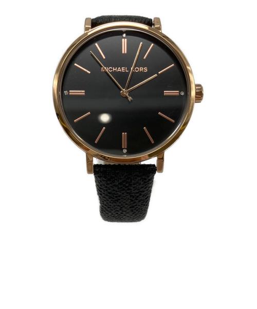 MICHAEL KORS（マイケル・コース）MICHAEL KORS (マイケル・コース) MICHAEL KORS　リストウォッチ ブラックの古着・服飾アイテム