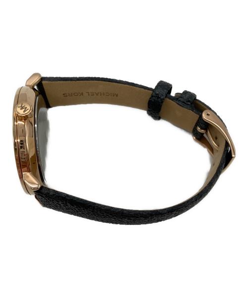 MICHAEL KORS（マイケル・コース）MICHAEL KORS (マイケル・コース) MICHAEL KORS　リストウォッチ ブラックの古着・服飾アイテム
