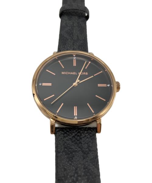 MICHAEL KORS（マイケル・コース）MICHAEL KORS (マイケル・コース) MICHAEL KORS　リストウォッチ ブラックの古着・服飾アイテム