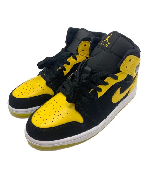 NIKE（ナイキ）NIKE (ナイキ) AIR JORDAN 1 MID SE イエロー×ブラック サイズ:27の古着・服飾アイテム
