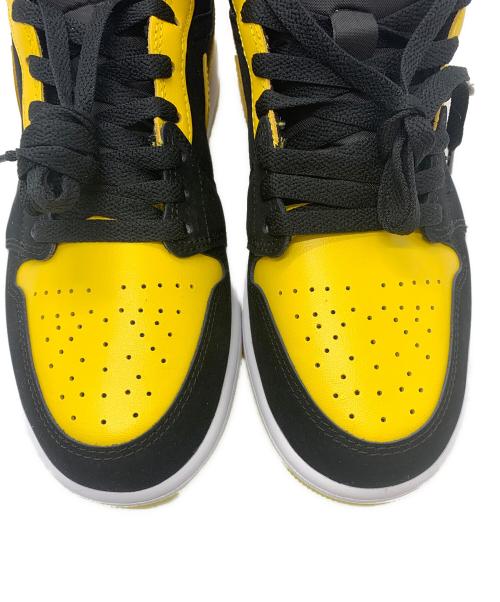 NIKE（ナイキ）NIKE (ナイキ) AIR JORDAN 1 MID SE イエロー×ブラック サイズ:27の古着・服飾アイテム